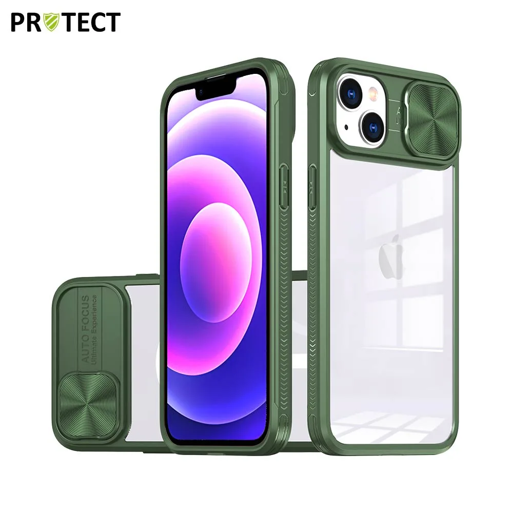Coque de Protection IE027 PROTECT pour Apple iPhone 13/iPhone 14/iPhone 16e Vert Foncé