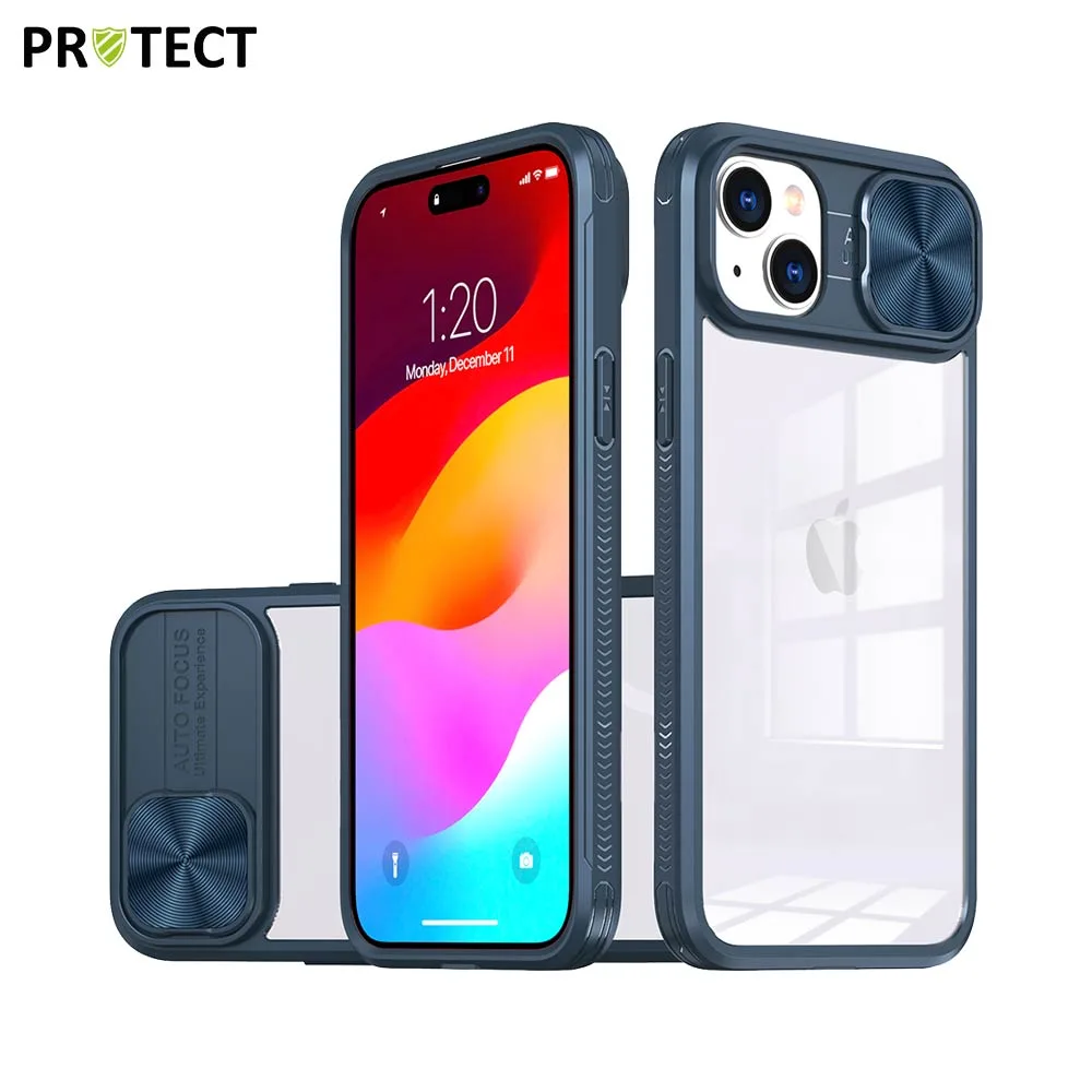 Coque de Protection IE027 PROTECT pour Apple iPhone 15 Plus Bleu Marine