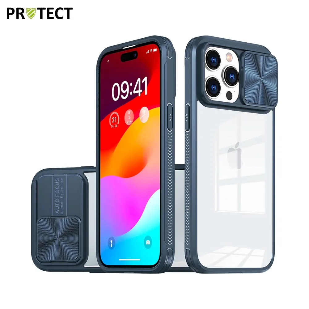 Coque de Protection IE027 PROTECT pour Apple iPhone 15 Pro Bleu Marine