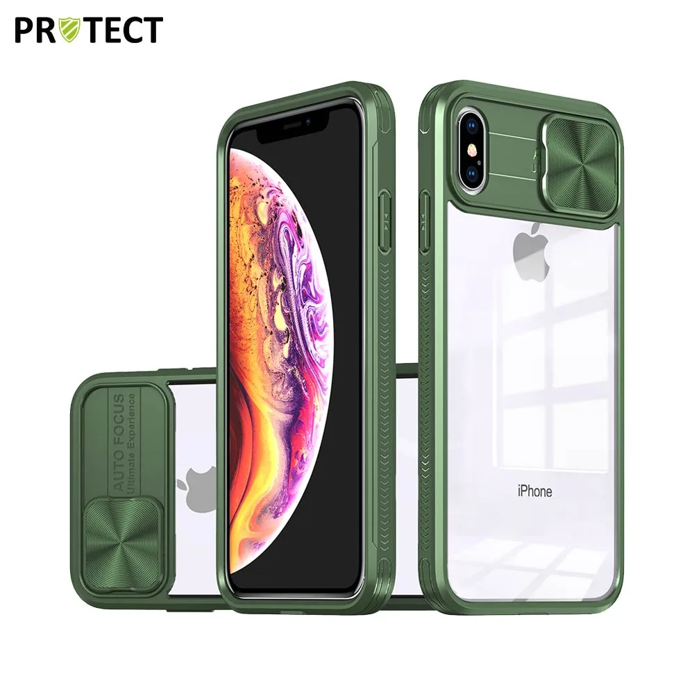 Coque de Protection IE027 PROTECT pour Apple iPhone X & XS Vert Foncé