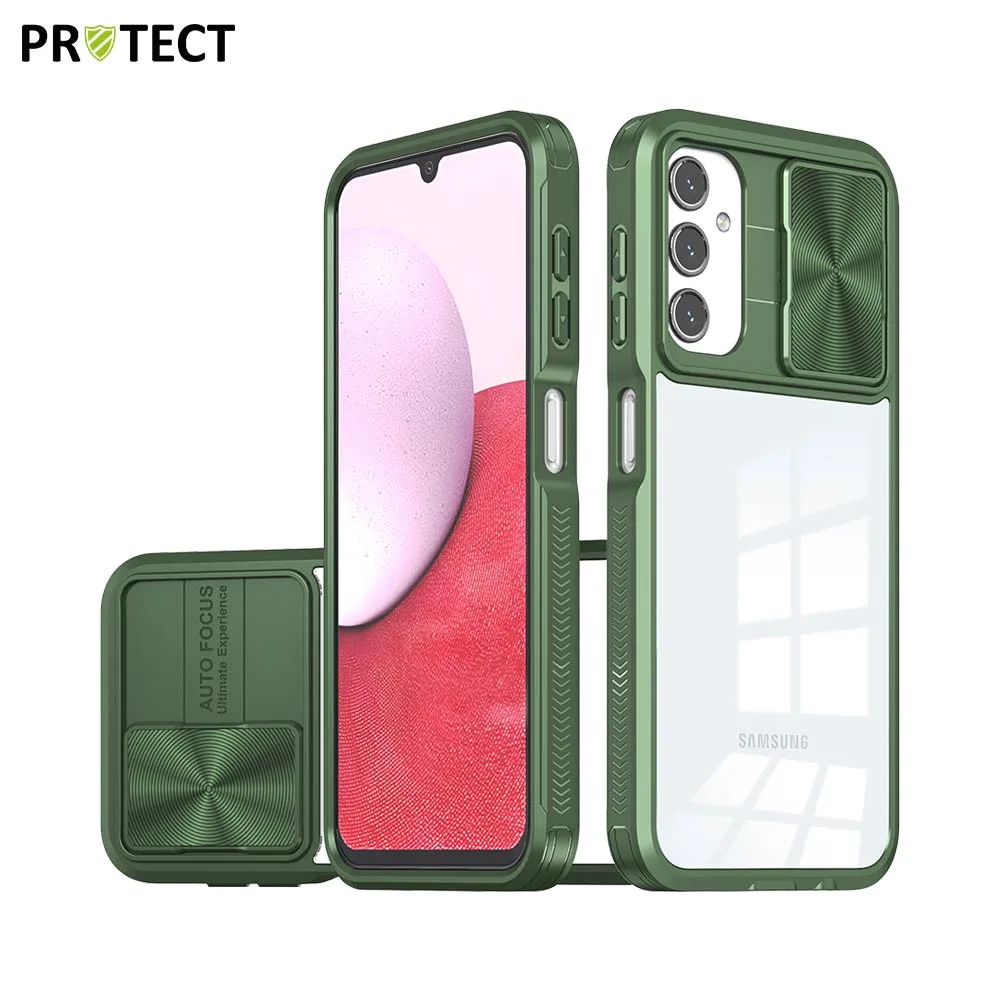 Coque de Protection IE027 PROTECT pour Samsung Galaxy A14 5G A146P & A14 4G A145 Vert Foncé