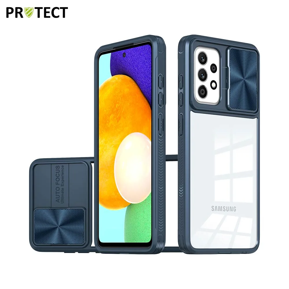Coque de Protection IE027 PROTECT pour Samsung Galaxy A52 5G A526 & A52 4G A525 Bleu Marine