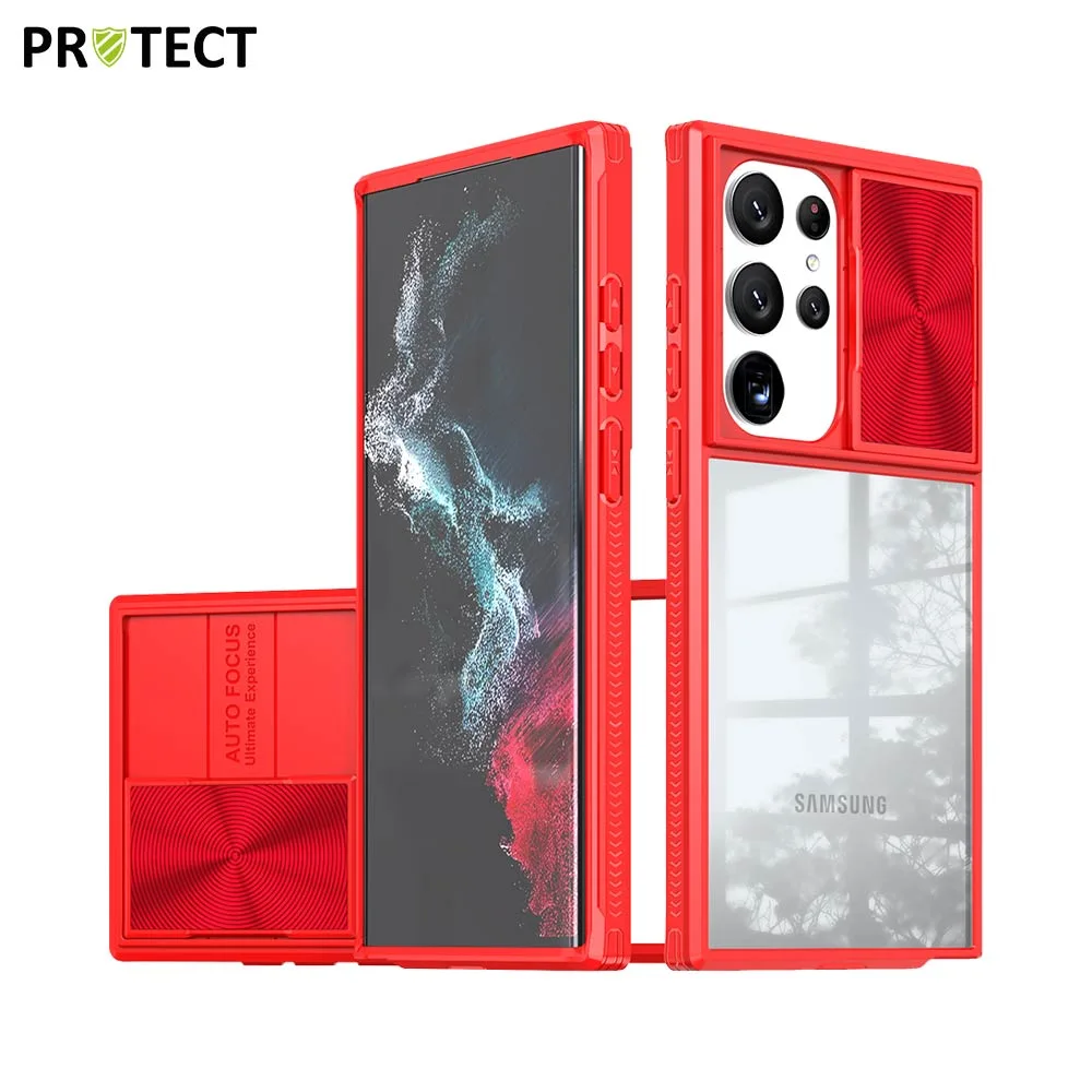 Coque de Protection IE027 PROTECT pour Samsung Galaxy S23 Ultra 5G S918 Rouge