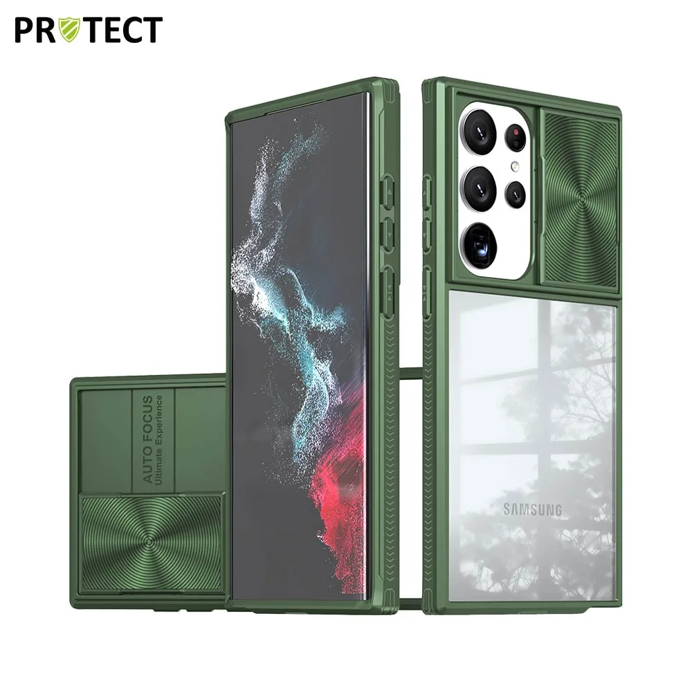 Coque de Protection IE027 PROTECT pour Samsung Galaxy S23 Ultra 5G S918 Vert Foncé