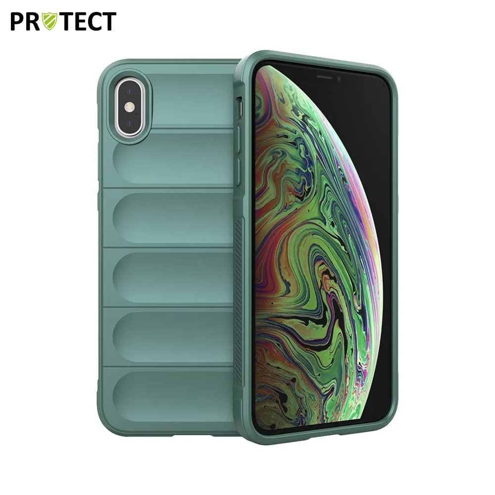 Coque de Protection IX008 PROTECT pour Apple iPhone X & XS Vert Foncé