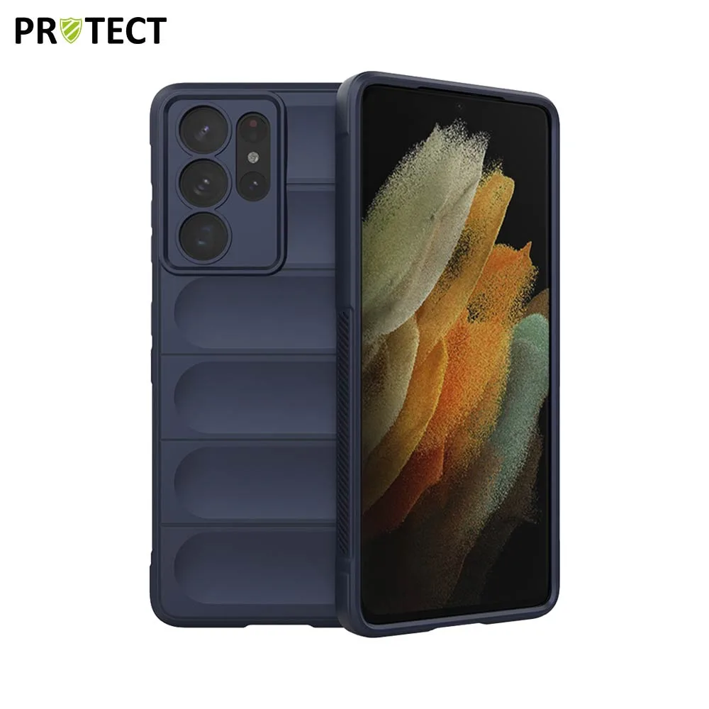 Coque de Protection IX008 PROTECT pour Samsung Galaxy S21 Ultra 5G G998 Saphir