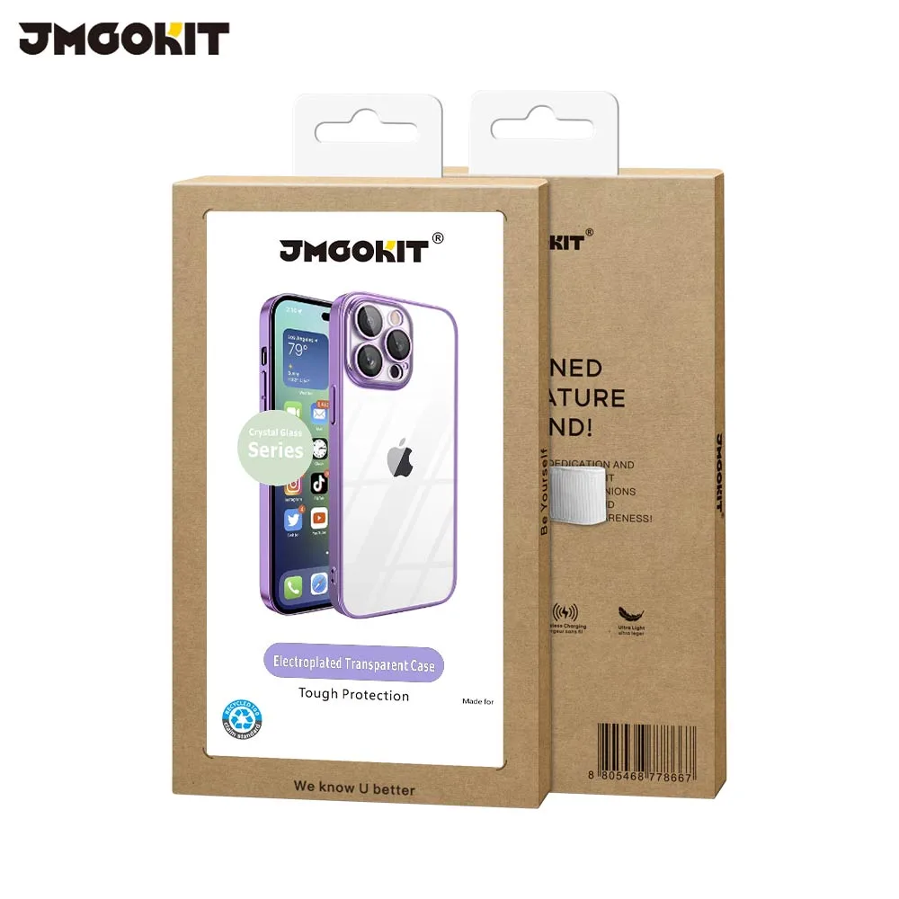 Coque de Protection Crystal Glass JMGOKIT pour Apple iPhone 13 Pro Violet — vue 2