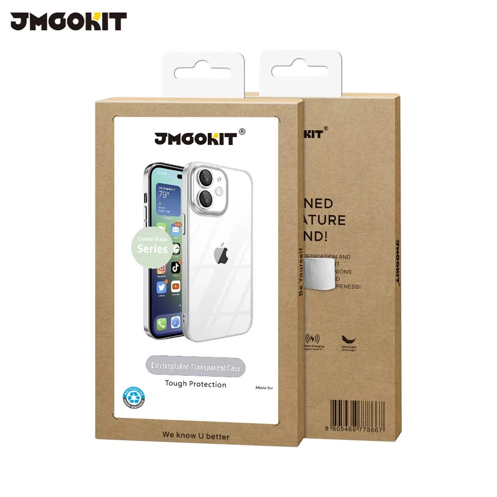 Coque de Protection Crystal Glass JMGOKIT pour Apple iPhone 11 Argent — vue 2