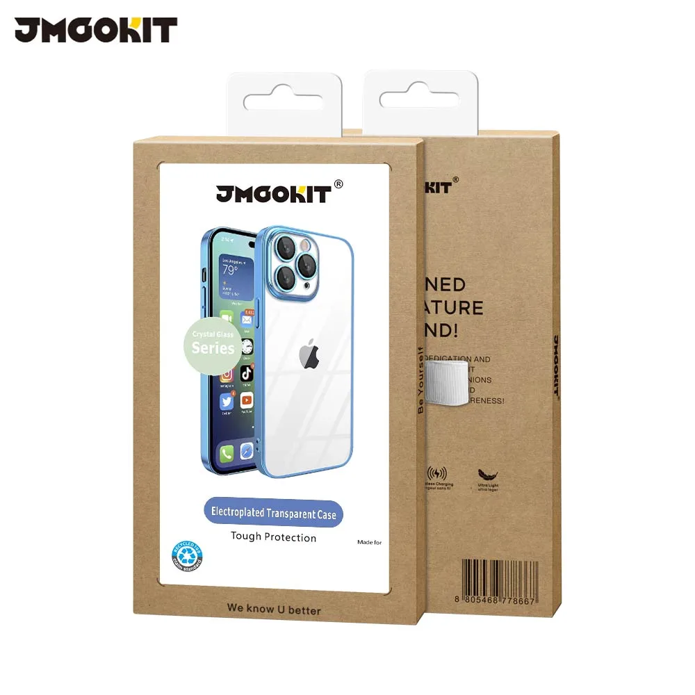 Coque de Protection Crystal Glass JMGOKIT pour Apple iPhone 11 Pro Max Bleu — vue 2