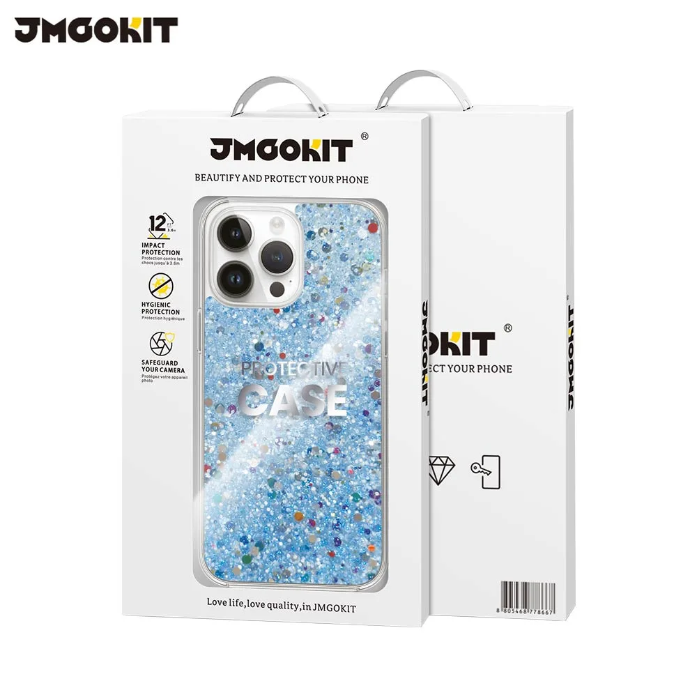 Coque de Protection Twinkle JMGOKIT pour Apple iPhone 15 Pro Bleu — vue 2