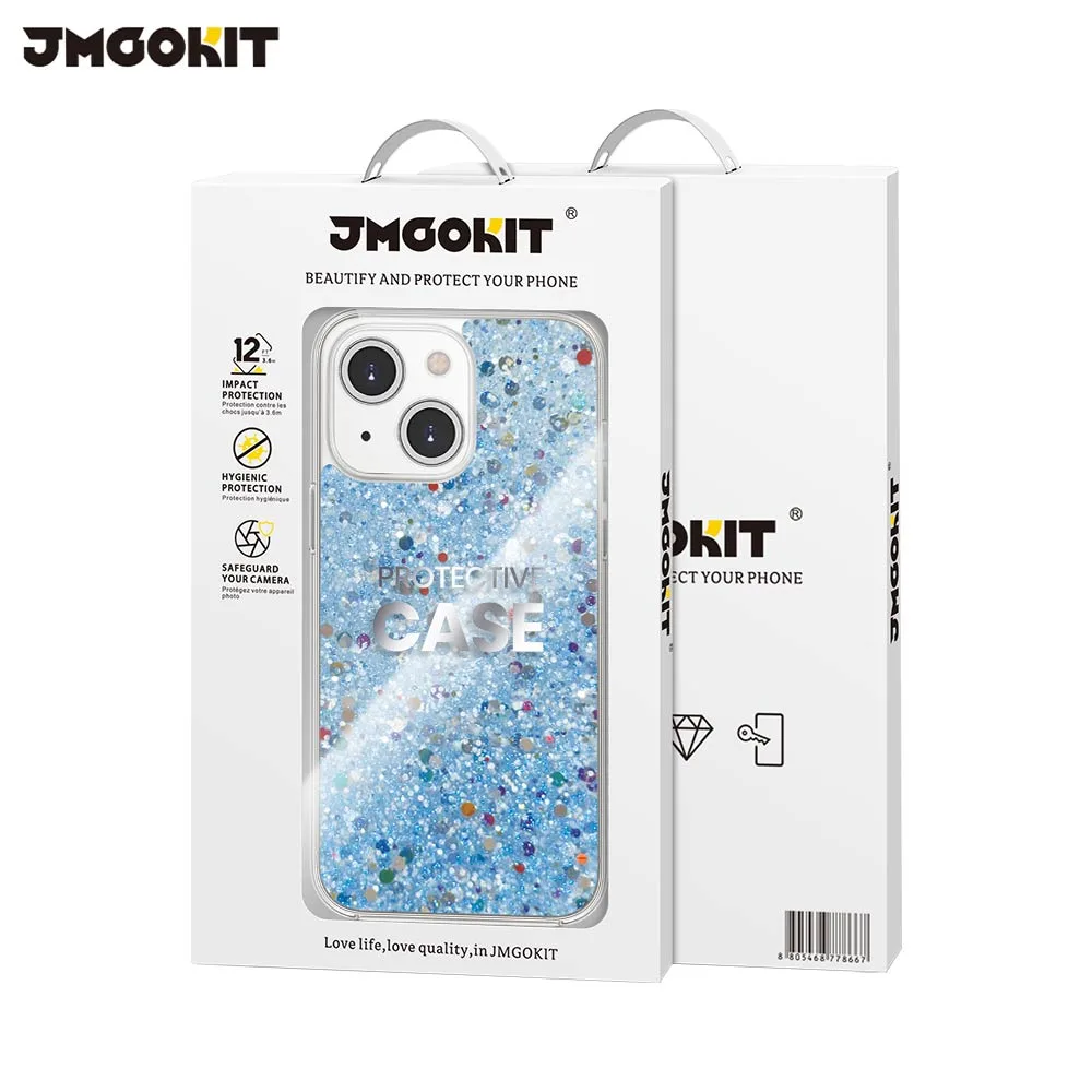 Coque de Protection Twinkle JMGOKIT pour Apple iPhone 15 Bleu — vue 2