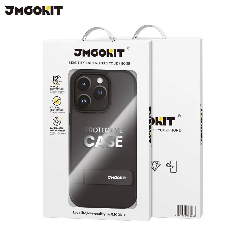 Coque de Protection Metal Bracket JMGOKIT pour Apple iPhone 15 Pro Noir — vue 2
