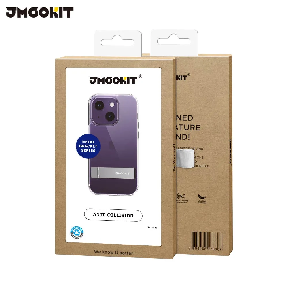Coque de Protection Metal Bracket JMGOKIT pour Apple iPhone 13 Transparent — vue 2