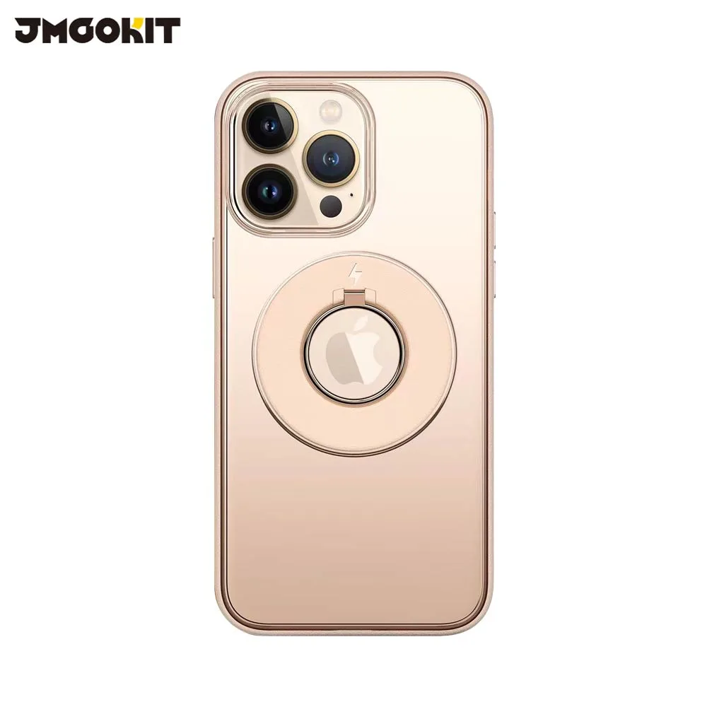 Coque de Protection King JMGOKIT pour Apple iPhone 13 Pro Max MagSafe Or