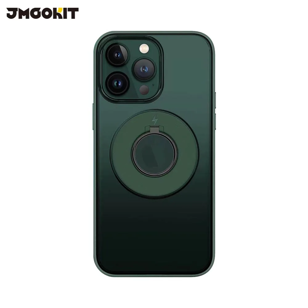 Coque de Protection King JMGOKIT pour Apple iPhone 12 Pro MagSafe Vert Foncé