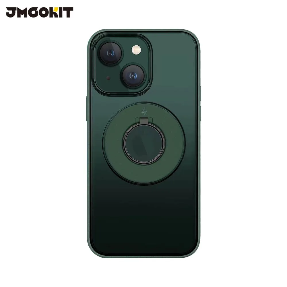 Coque de Protection King JMGOKIT pour Apple iPhone 14 Plus MagSafe Vert Foncé