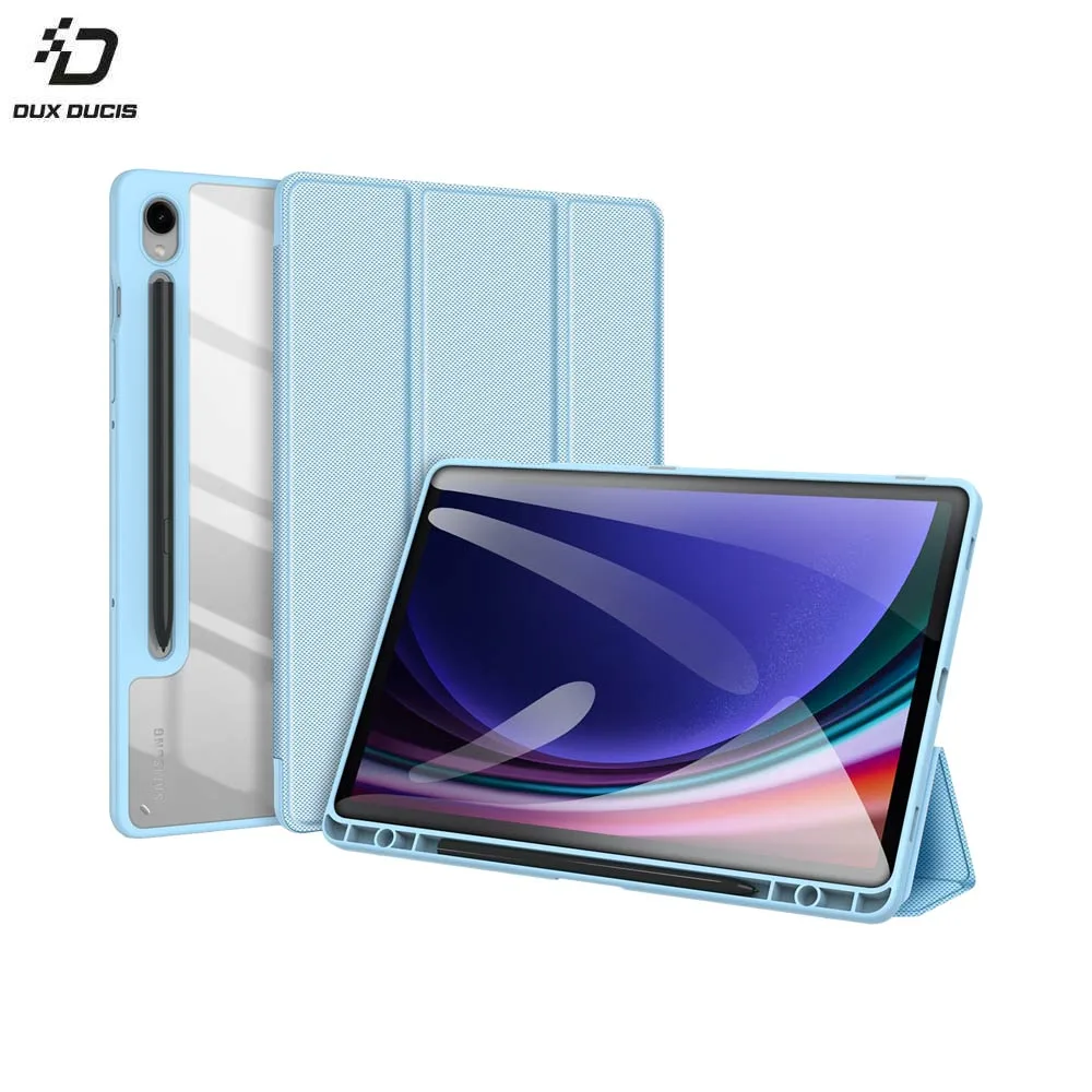 Housse de Protection Toby Dux Ducis pour Samsung Galaxy Tab S9 FE Wi-Fi X510 Bleu