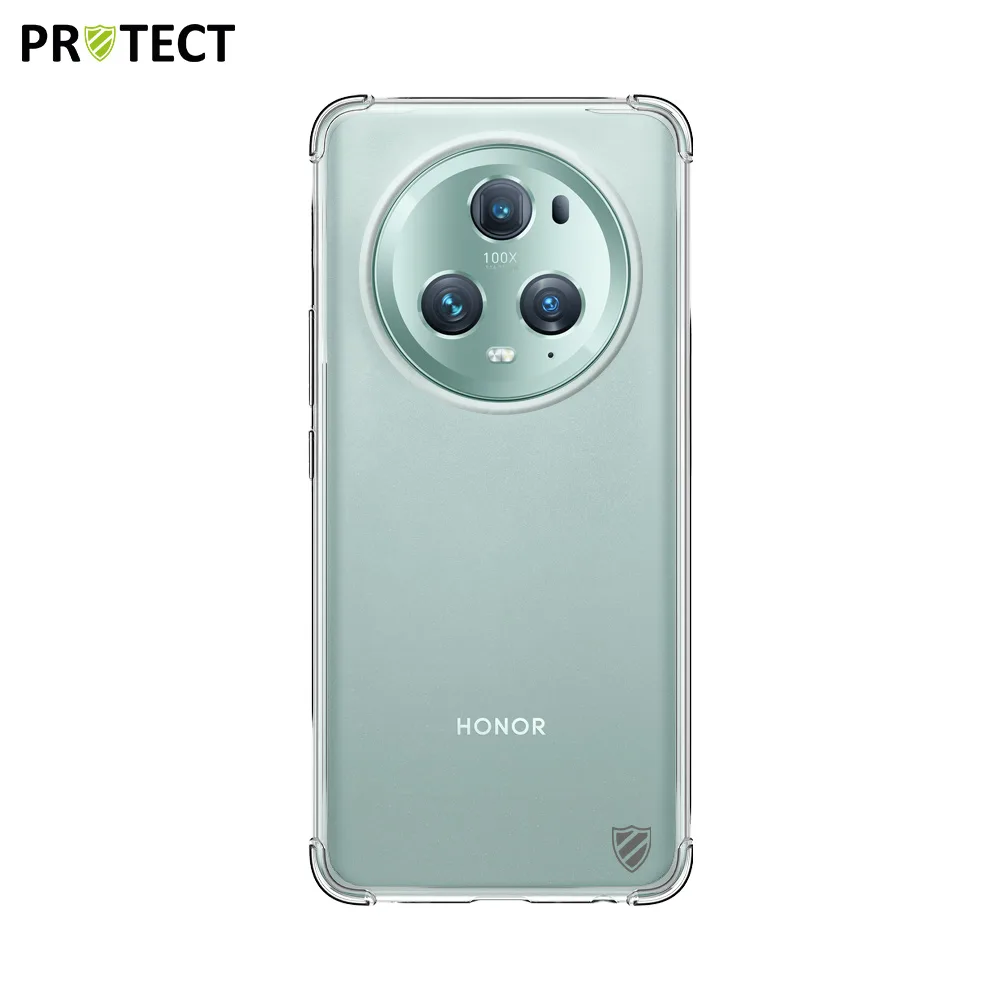 Coque Silicone Renforcée PROTECT pour Honor Magic 5 Pro Transparent — vue 2