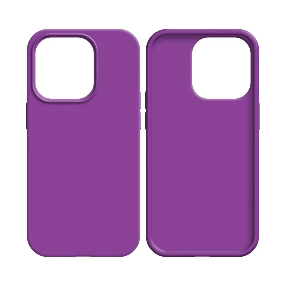 Coque Silicone Compatible pour Apple iPhone 15 (#39) Mauve