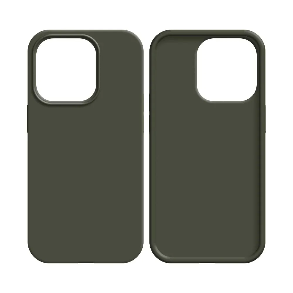 Coque Silicone Compatible pour Apple iPhone 15 Plus (#34) Gris Foncé — vue 2