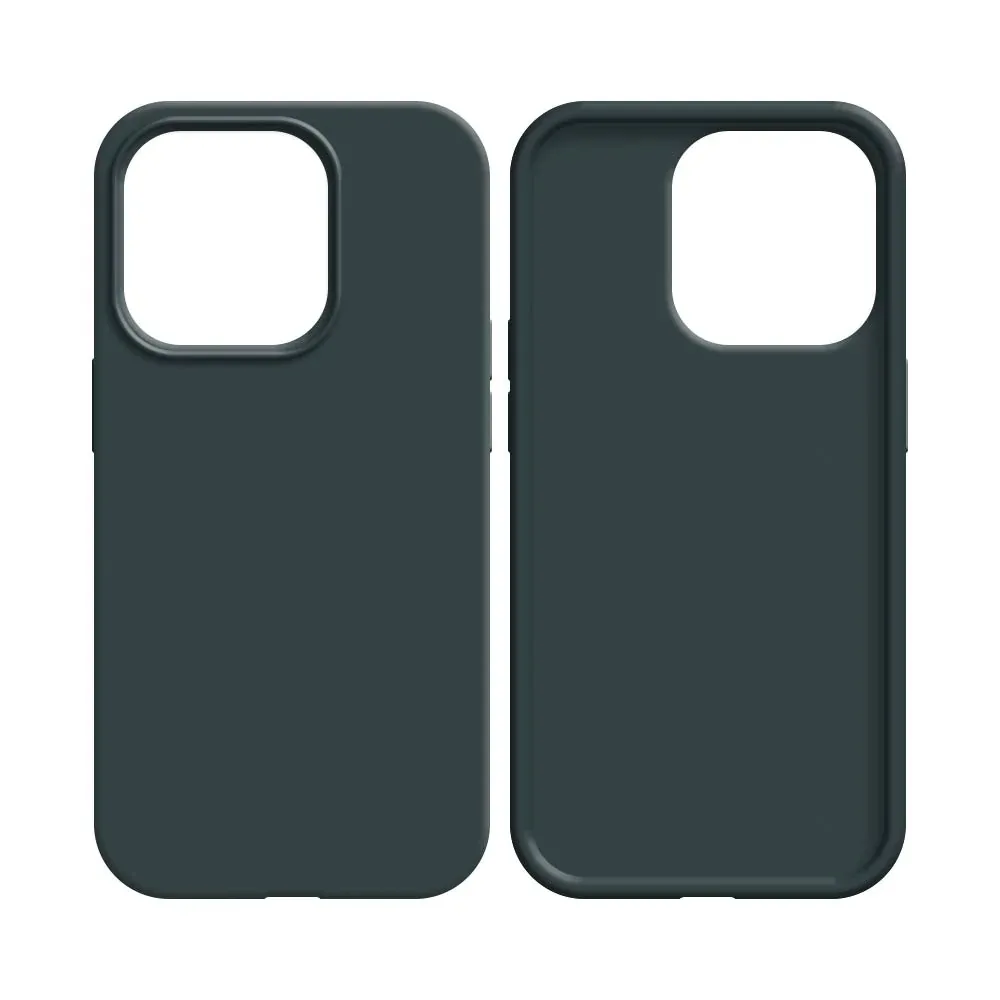 Coque Silicone Compatible pour Apple iPhone 15 Pro Max Noir