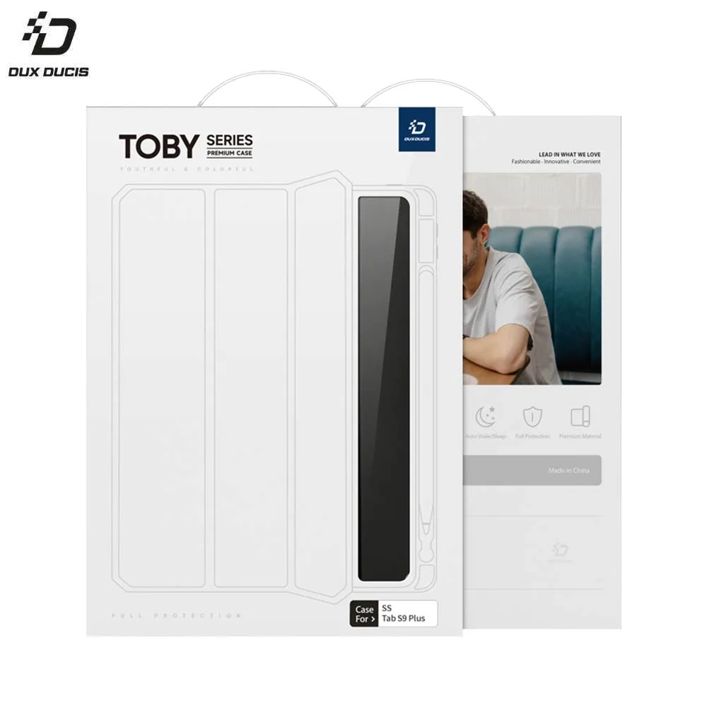 Housse de Protection Toby Dux Ducis pour Samsung Galaxy Tab S9 Plus Wi-Fi X810 & S9 Plus 5G X816 Rose — vue 2