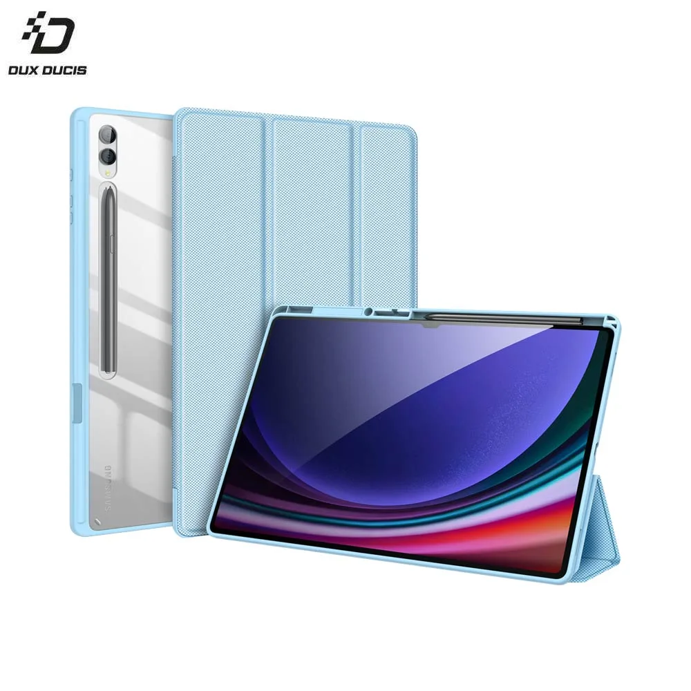 Housse de Protection Toby Dux Ducis pour Samsung Galaxy Tab S9 Ultra Wi-Fi X910 & S9 Ultra 5G X916 Bleu