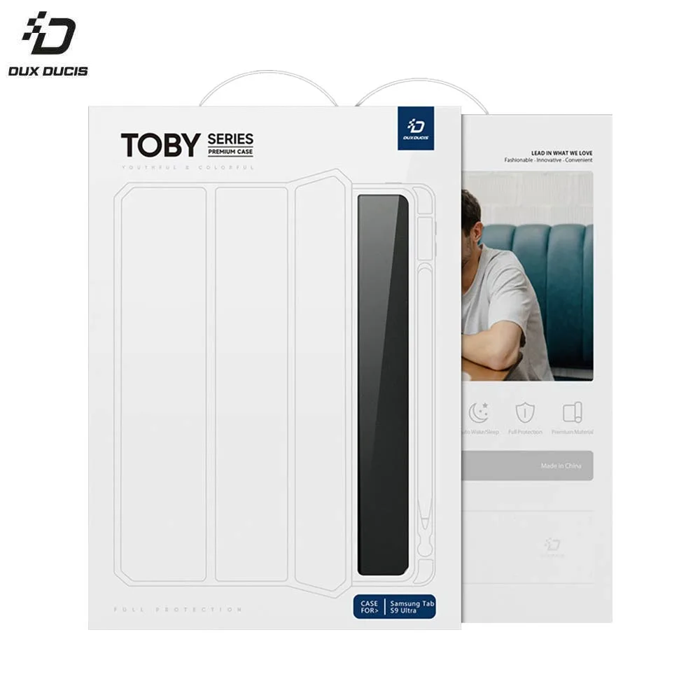 Housse de Protection Toby Dux Ducis pour Samsung Galaxy Tab S9 Ultra Wi-Fi X910 & Tab S9 Ultra 5G X916 Rose — vue 2