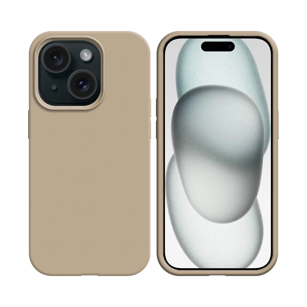 Coque Silicone Compatible pour Apple iPhone 15 (#19) Rose Gold
