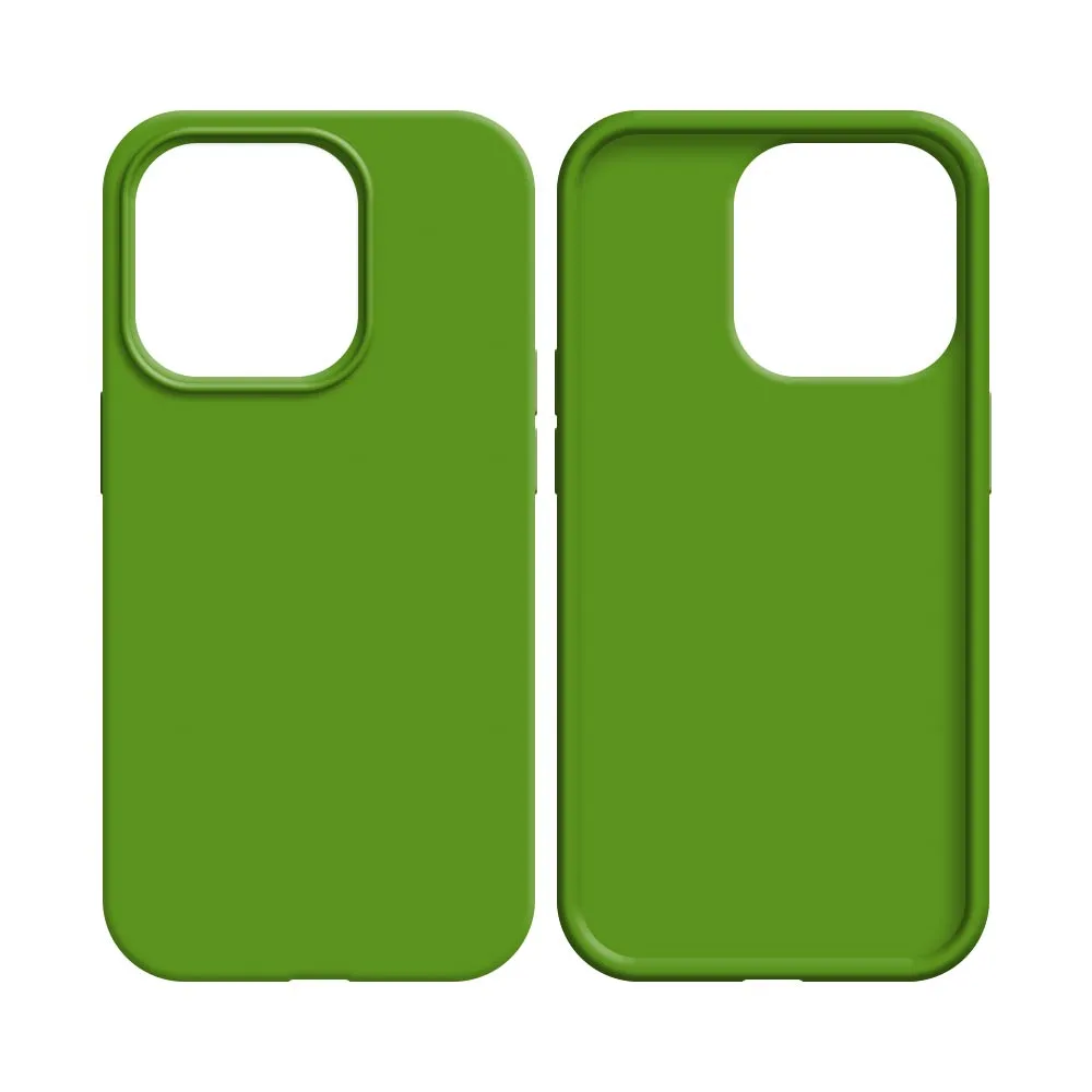 Coque Silicone Compatible pour Apple iPhone 14 Pro Max Vert Clair — vue 2