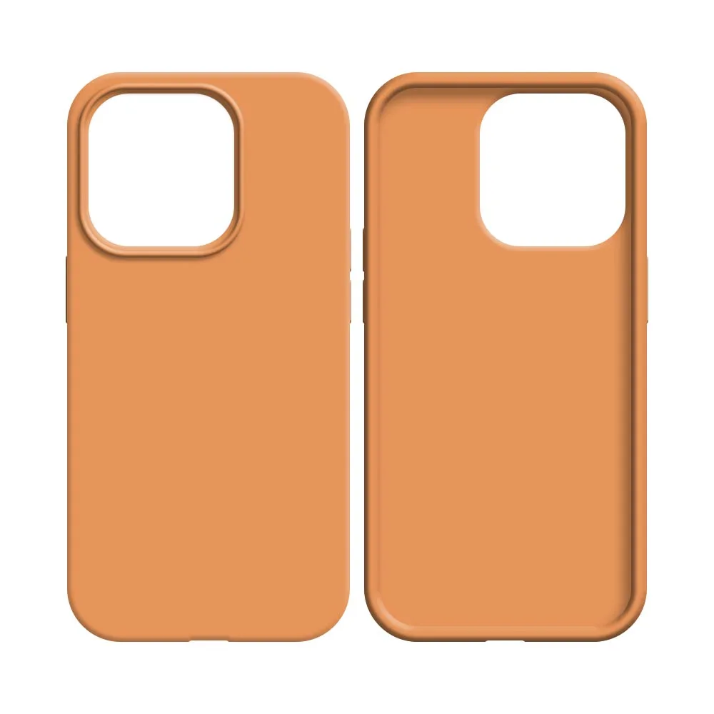 Coque Silicone Compatible pour Apple iPhone 14 Pro Corail — vue 2