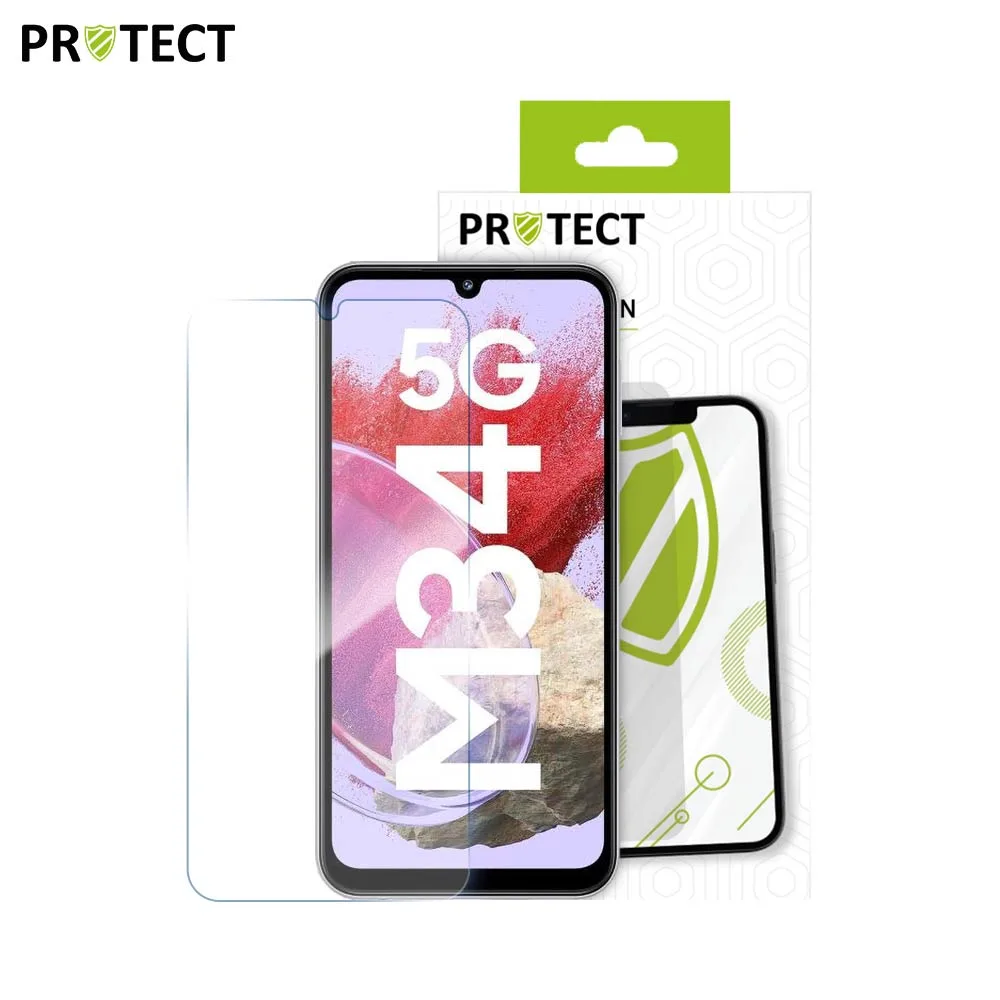 Verre Trempé Classique PROTECT pour Samsung Galaxy M34 5G M346 Transparent — vue 2