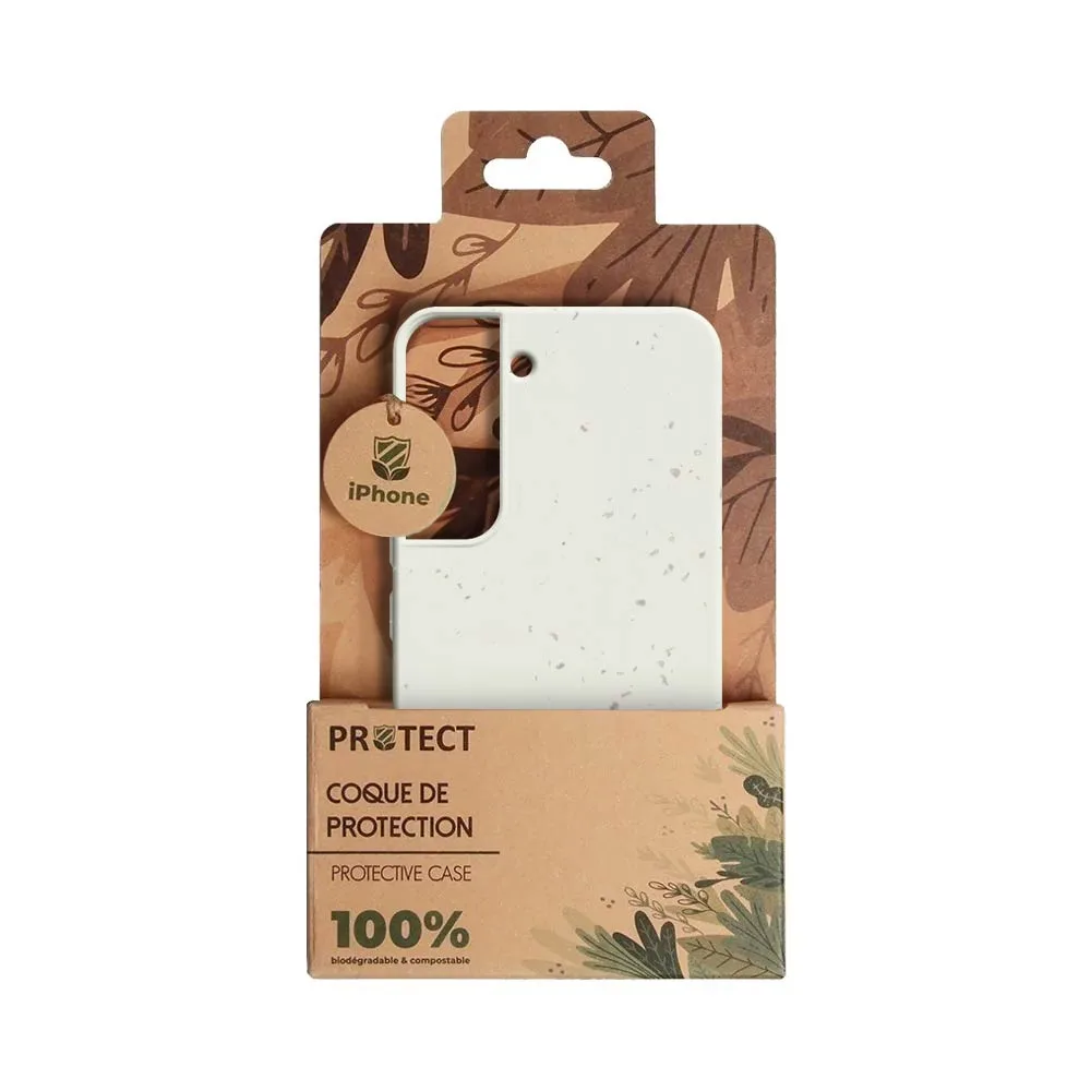 Coque Bambou Biodégradable PROTECT pour Samsung Galaxy S22 S901 Blanc — vue 2