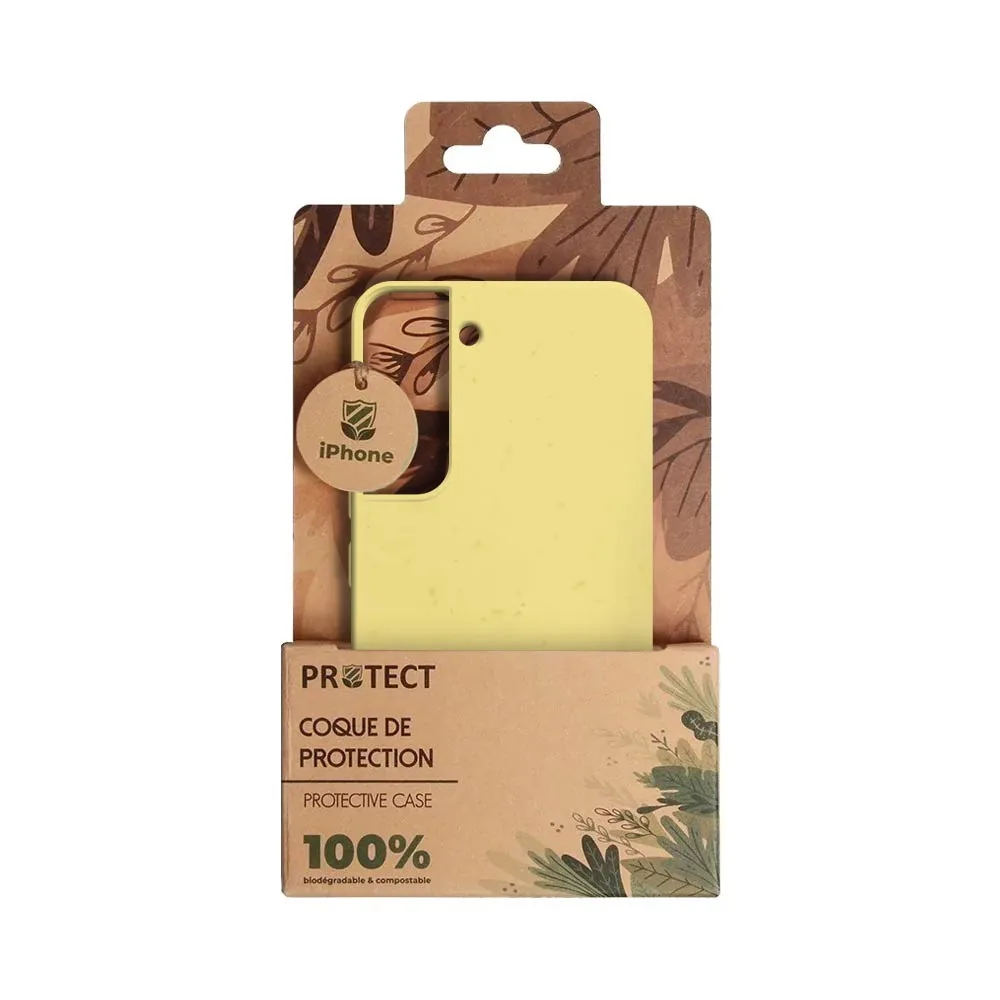 Coque Bambou Biodégradable PROTECT pour Samsung Galaxy S22 Plus S906 Jaune — vue 3