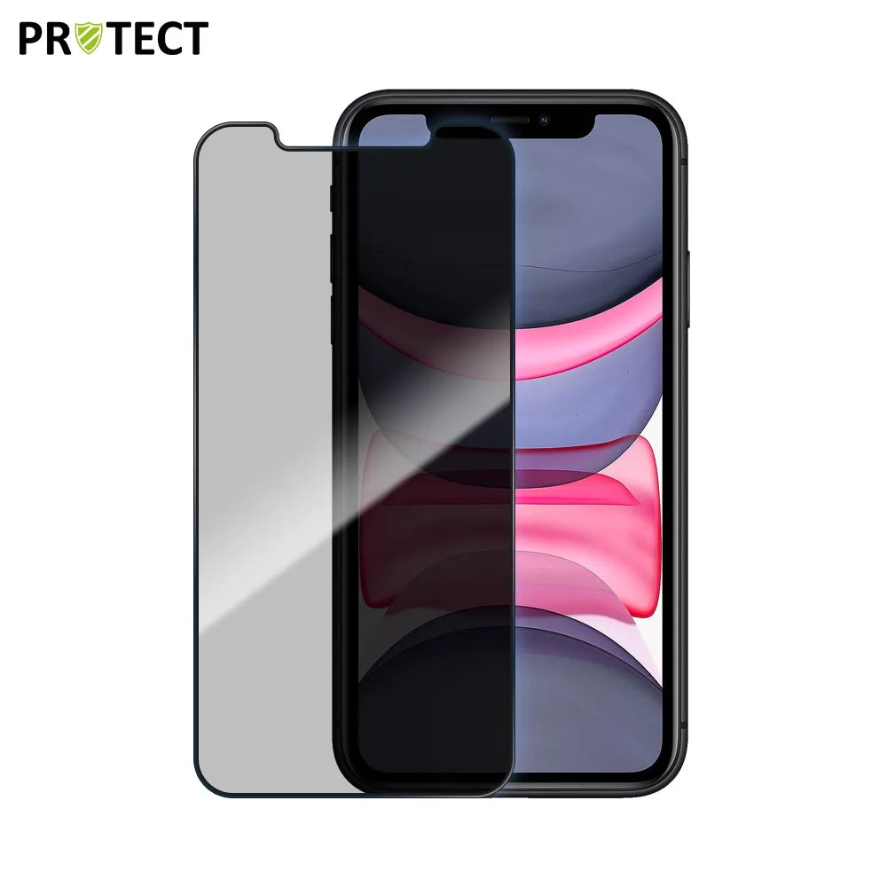 Verre Trempé PRIVACY PROTECT pour Apple iPhone 11 & iPhone XR Transparent