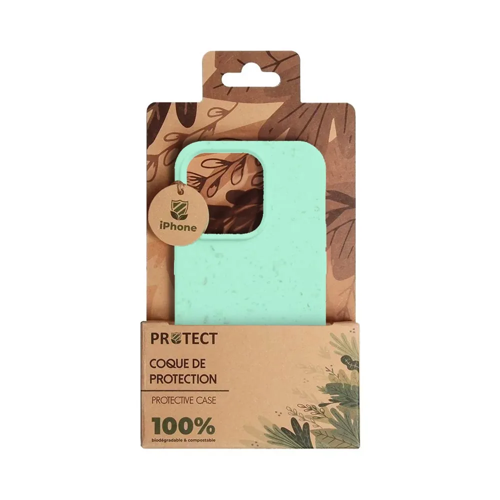Coque Bambou Biodégradable PROTECT pour Apple iPhone 14 Plus Vert Menthe — vue 2