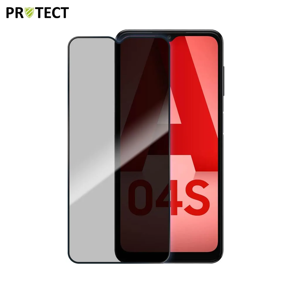 Verre Trempé PRIVACY PROTECT pour Samsung Galaxy A04s A047F, A04 A045 & A04 Core