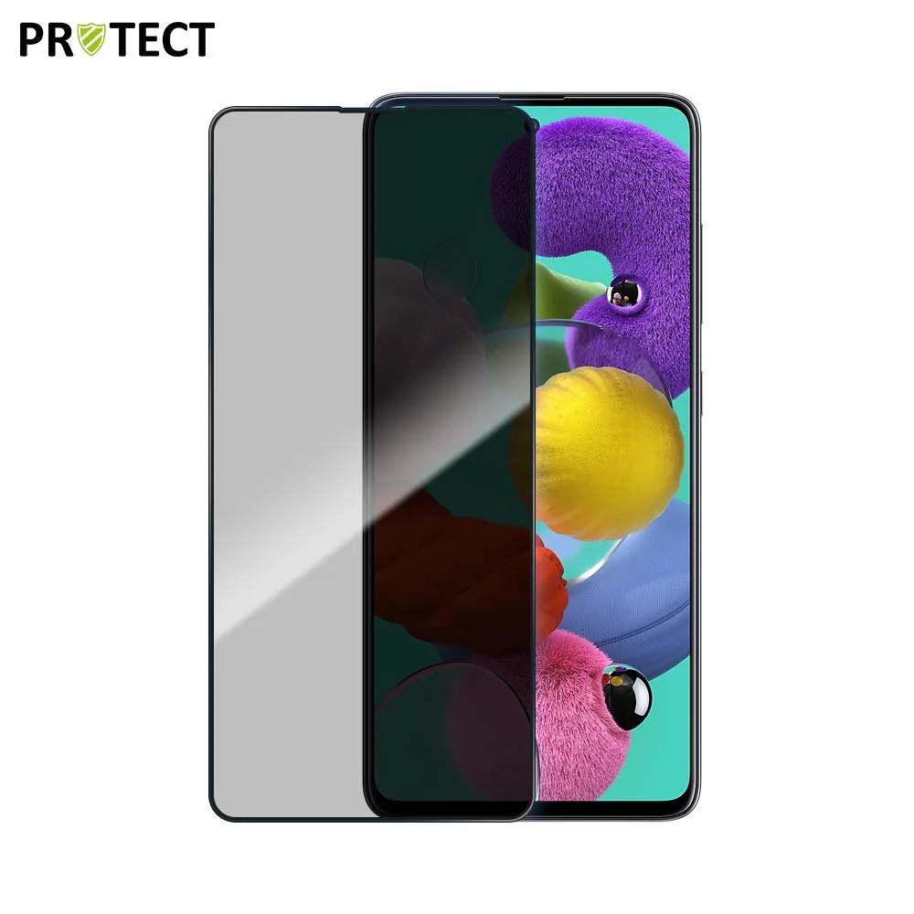 Verre Trempé PRIVACY PROTECT pour Samsung Galaxy A51 A515, A51 5G A516, A52 5G A526, A52 4G A525 & A53 5G A536 Transparent