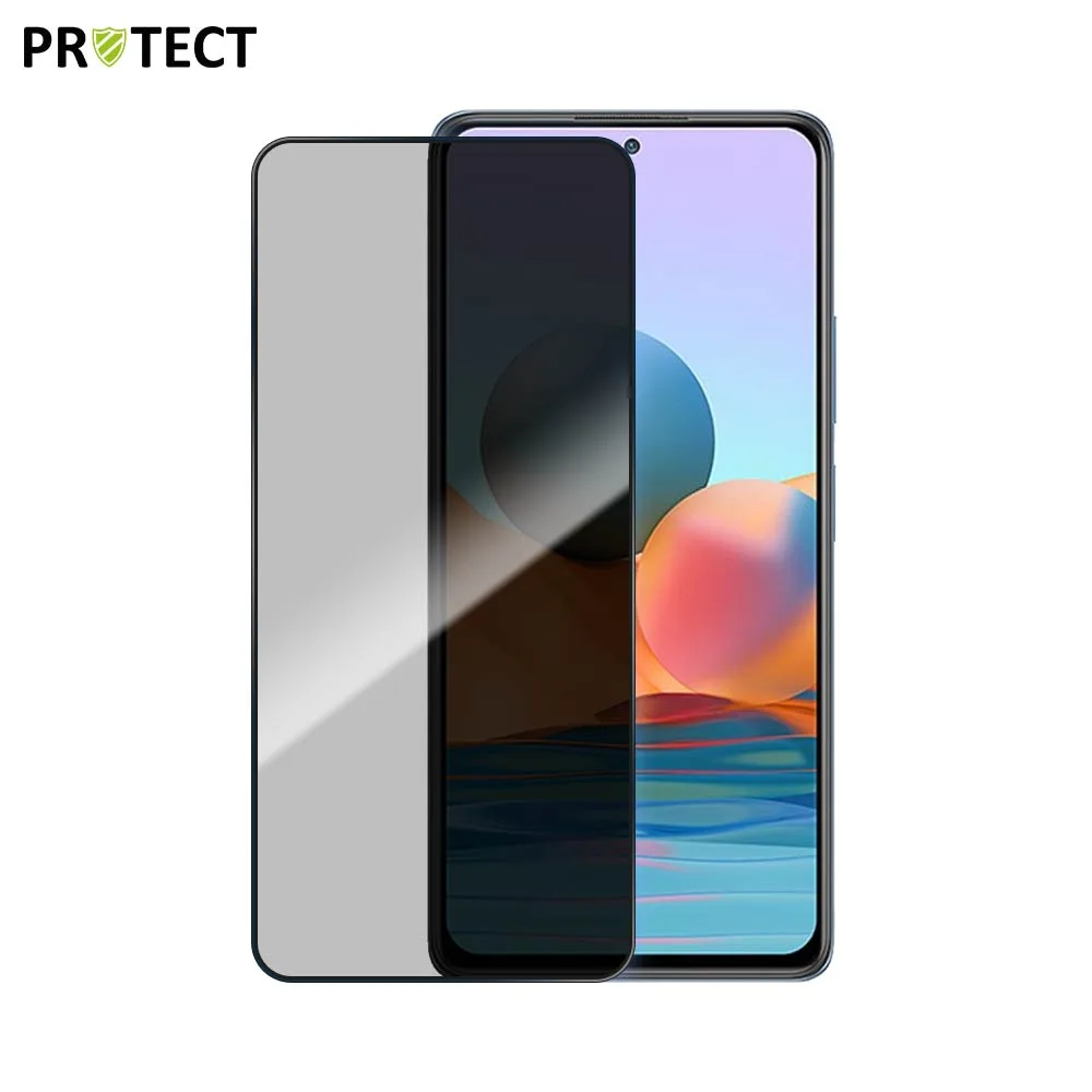 Verre Trempé PRIVACY PROTECT pour Xiaomi Redmi Note 10 Pro 4G Transparent