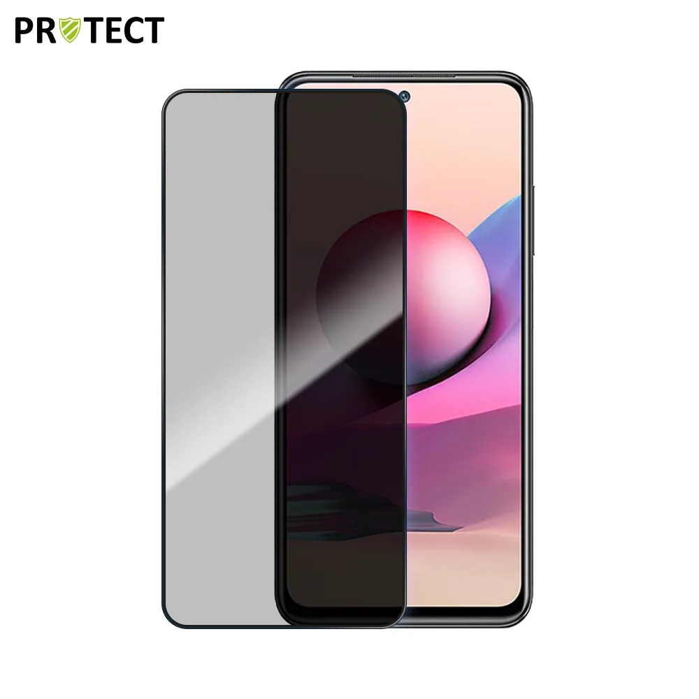 Verre Trempé PRIVACY PROTECT pour Xiaomi Redmi Note 10S Transparent