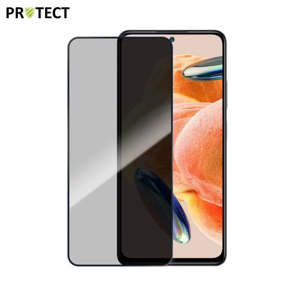 Verre Trempé PRIVACY PROTECT pour Xiaomi Redmi Note 12 Pro 5G & 12 Pro 4G Transparent