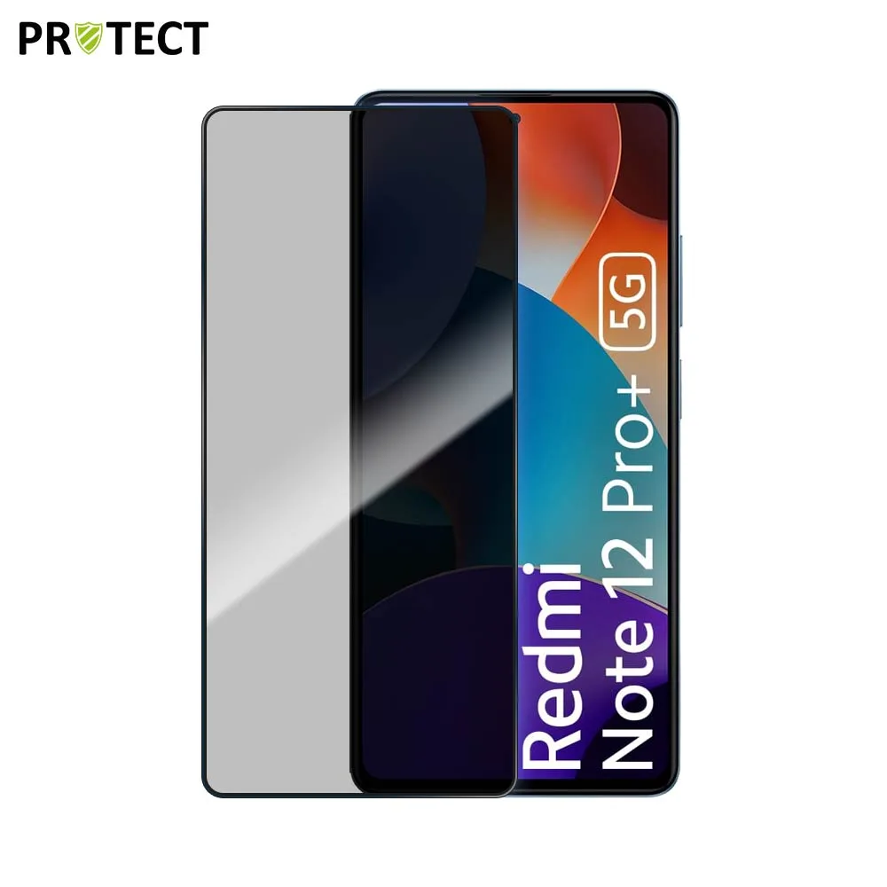 Verre Trempé PRIVACY PROTECT pour Xiaomi Redmi Note 12 Pro+ 5G Transparent