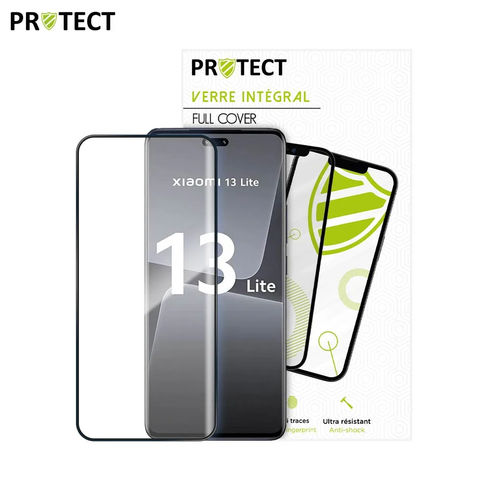 Verre Trempé Intégral PROTECT pour Xiaomi 13 Lite Noir — vue 2
