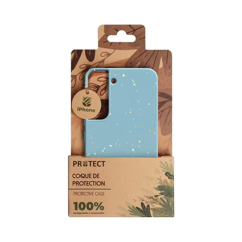 Coque Bambou Biodégradable PROTECT pour Samsung Galaxy S22 S901 Bleu — vue 3