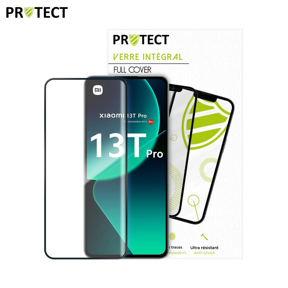 Verre Trempé Intégral PROTECT pour Xiaomi 13T & 13T Pro Noir — vue 2