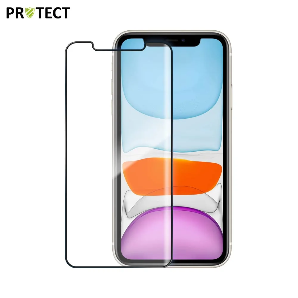 Pack Verre Trempé Intégral PROTECT pour Apple iPhone 11 & XR x10 Noir