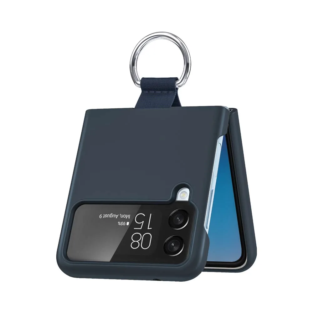 Coque de Protection avec Anneau Z-FL2 Samsung Galaxy Z Flip 4 5G F721 Bleu — vue 2
