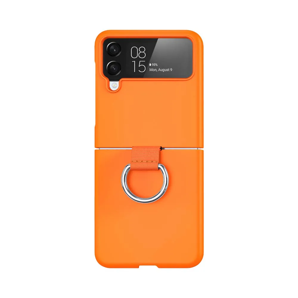 Coque de Protection avec Anneau Z-FL2 Samsung Galaxy Z Flip 4 5G F721 Orange