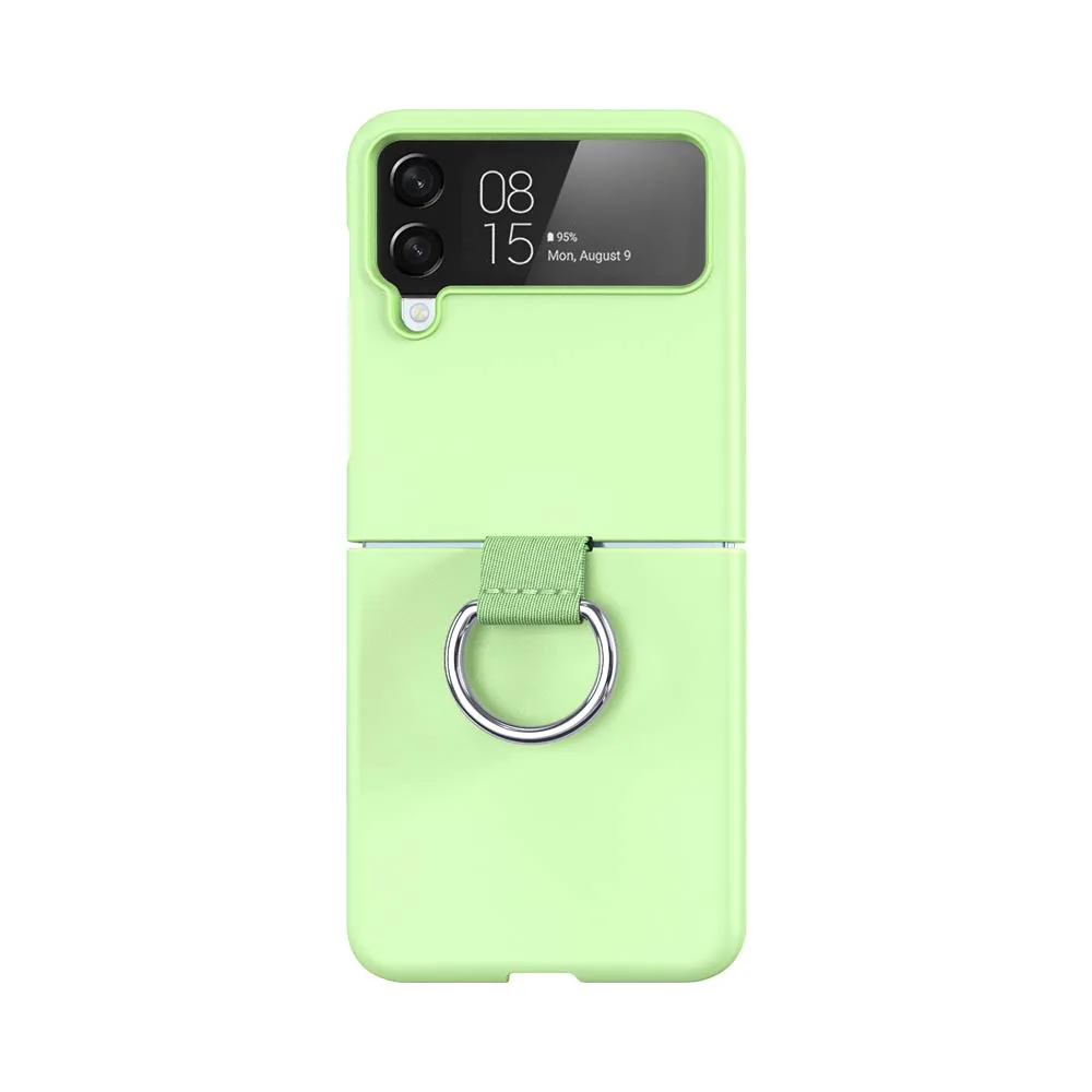 Coque de Protection avec Anneau Z-FL2 Samsung Galaxy Z Flip 4 5G F721 Vert Clair