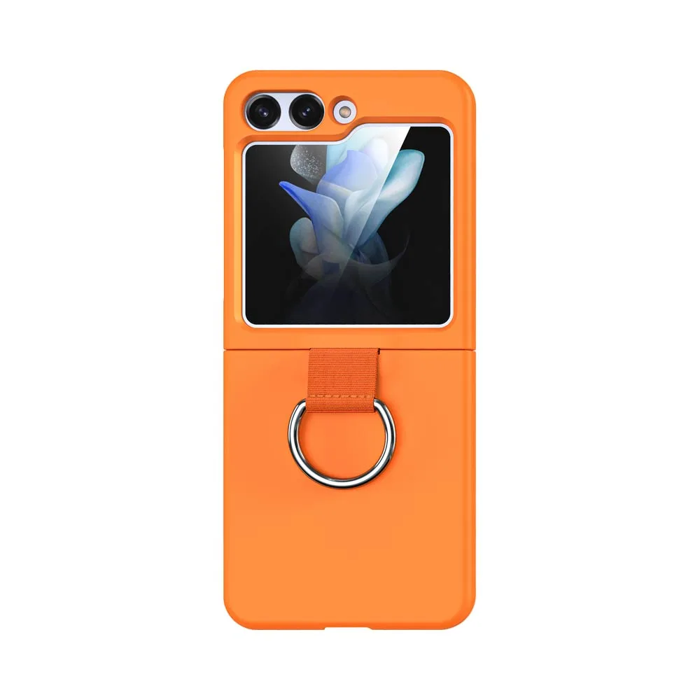 Coque de Protection avec Anneau Z-FL2 Samsung Galaxy Z Flip 5 5G F731 Orange